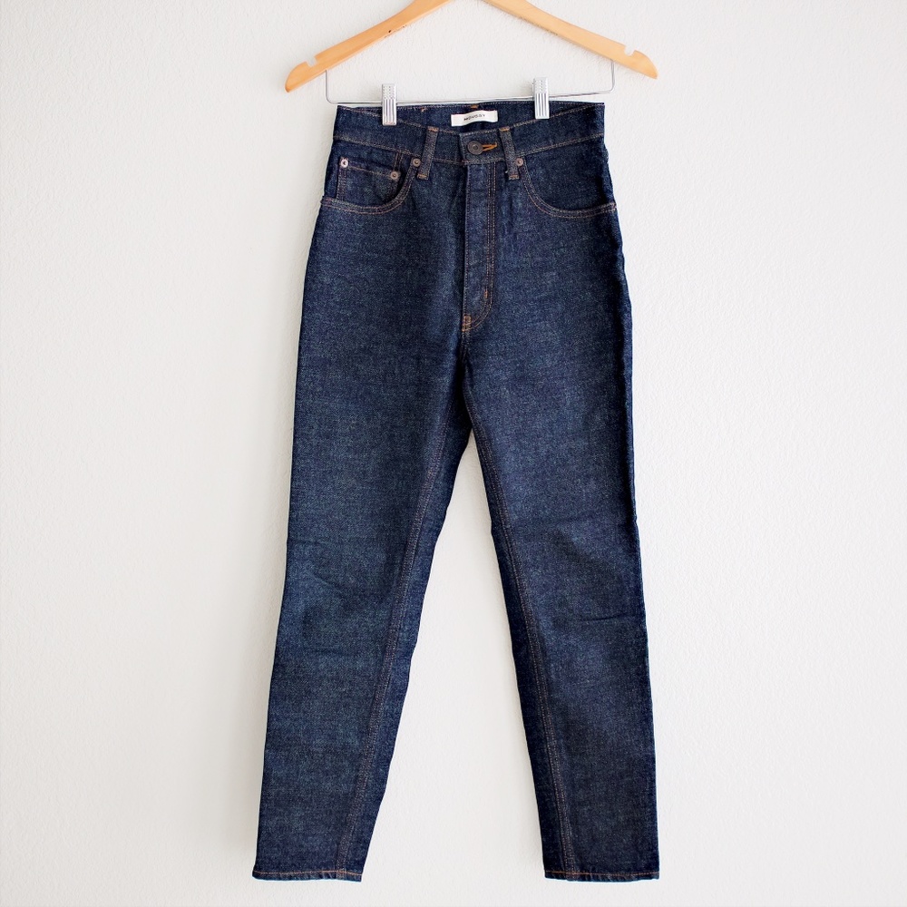 MOUSSY MVS denim jeans, s24, dark denim, ankle length